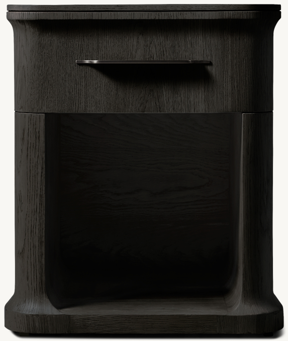 Front view of Baron Open Nightstand 