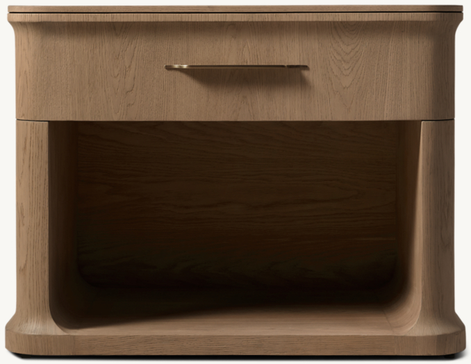 32" nightstand shown in Brown Oak.