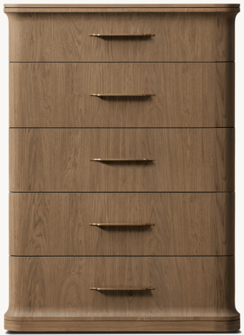 Front view of Baron 5-Drawer Narrow Dresser 