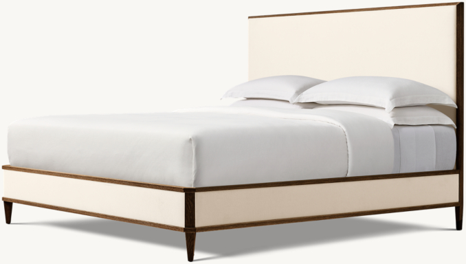 Shown in Natural Performance Linen Weave with Brown Oak finish.