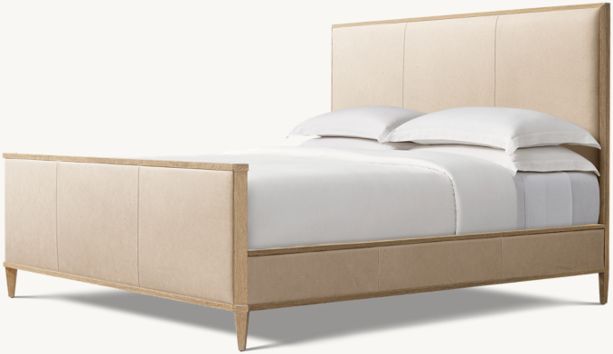 Shown in Italian Cavallino Ivory with Greige Oak finish.