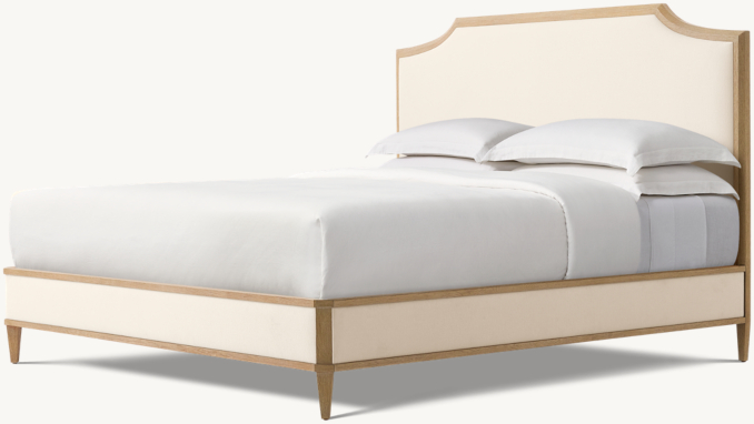 Delphine Fabric Camelback Bed