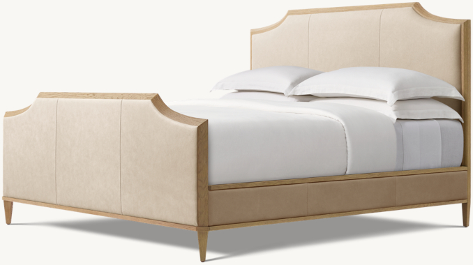 Shown in Italian Cavallino Ivory with Greige Oak finish.