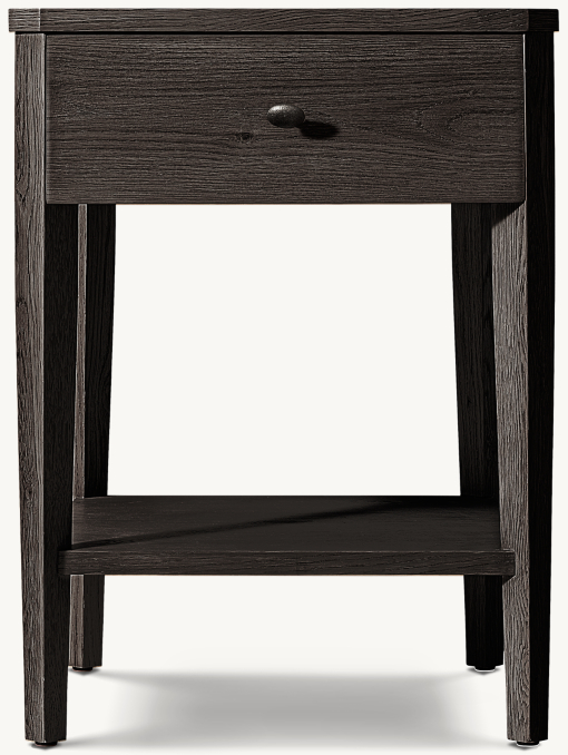 20" nightstand shown in Black Oak.