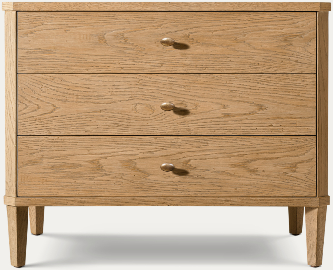81cm nightstand shown in Light Oak.