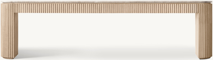 Byron Emperador Low Console Table