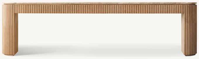 Byron Emperador Low Console Table