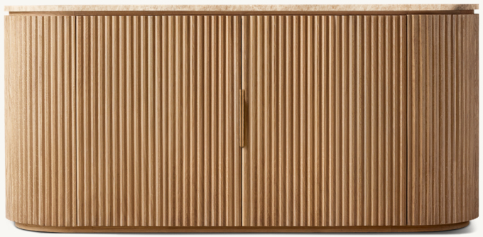 Byron Emperador Double-Door Media Console