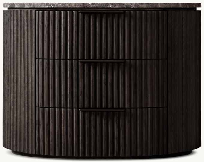Byron Emperador Closed Nightstand