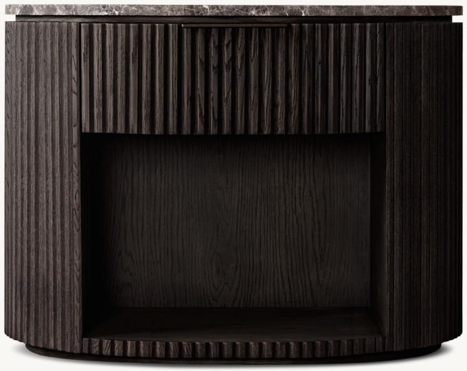 Byron Emperador Open Nightstand