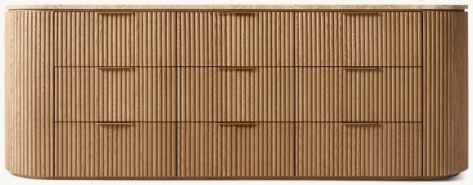 Byron Emperador 9-Drawer Dresser