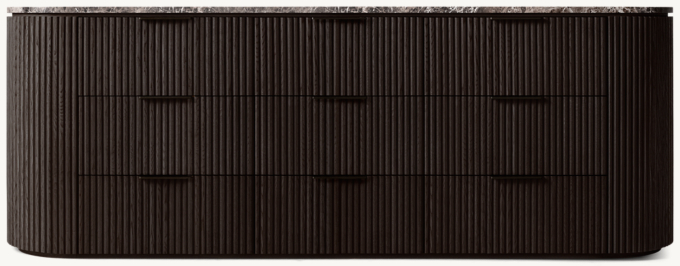 Byron Emperador 9-Drawer Dresser