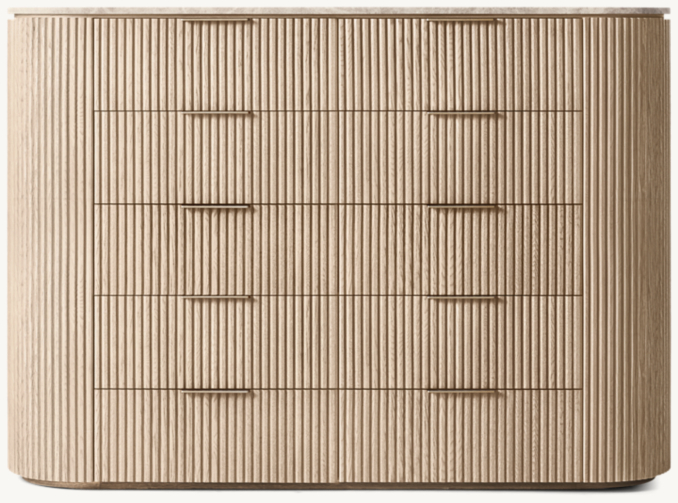 Shown in Whitewashed Oak/White Emperador Marble.