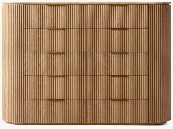 Shown in Natural Oak/Gold Emperador Marble.