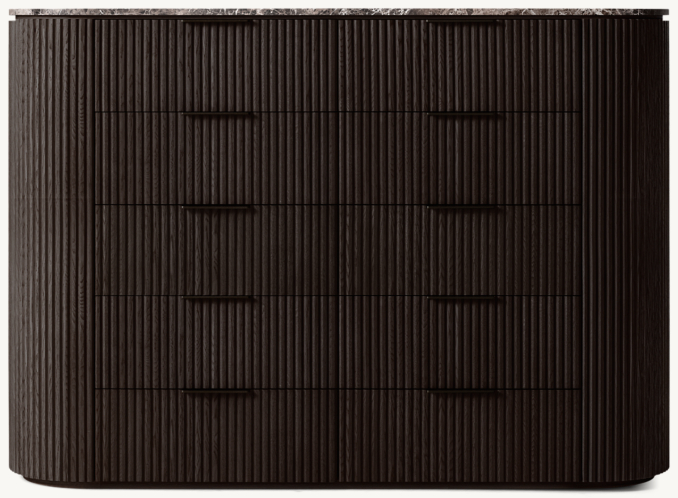 Shown in Black Oak/Black Emperador Marble.