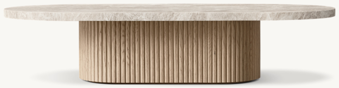 Byron Emperador Pedestal Coffee Table