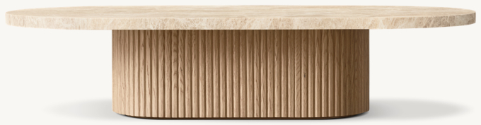 Byron Emperador Pedestal Coffee Table
