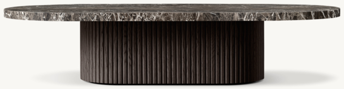 Byron Emperador Pedestal Coffee Table