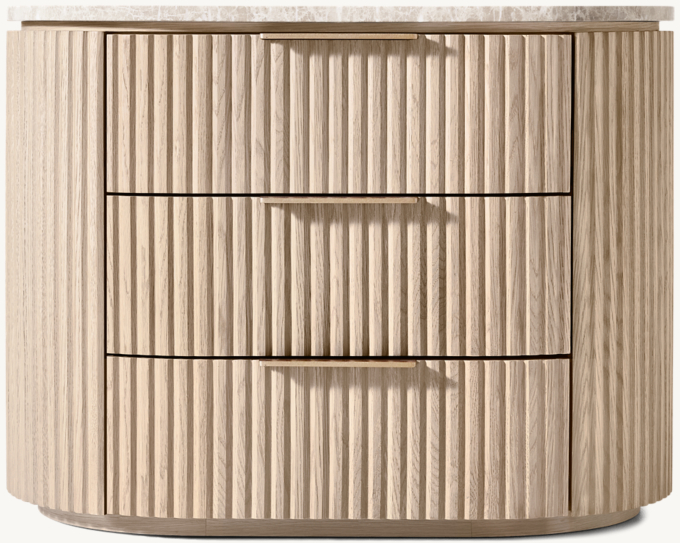 Byron Emperador Closed Nightstand