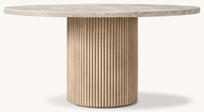 Byron Emperador Round Dining Table