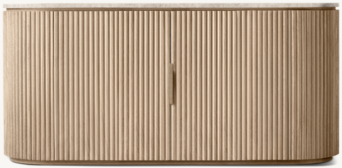 Byron Emperador Double-Door Media Console