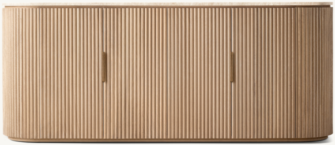 Shown in Light Oak/Crema Emperador Marble.