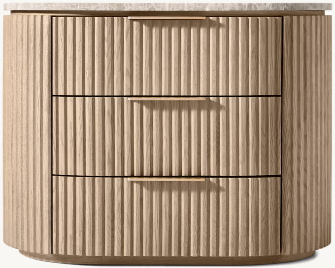 Byron Emperador Closed Nightstand