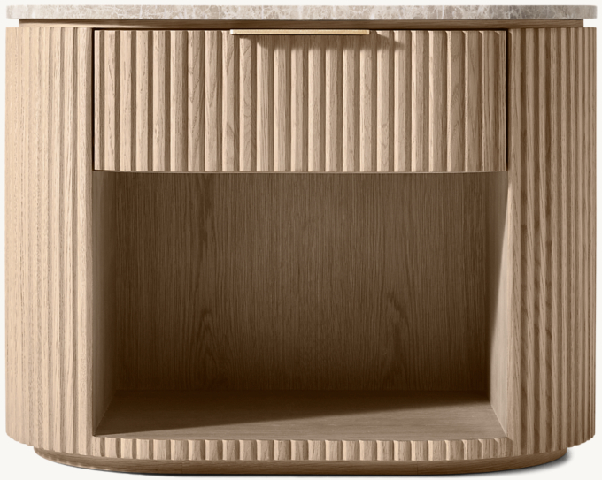 Byron Emperador Open Nightstand