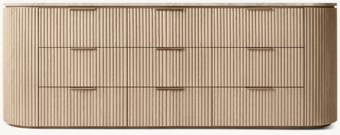 Byron Emperador 9-Drawer Dresser