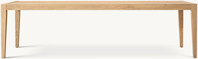 French Contemporary Rectangular Extension Dining Table 