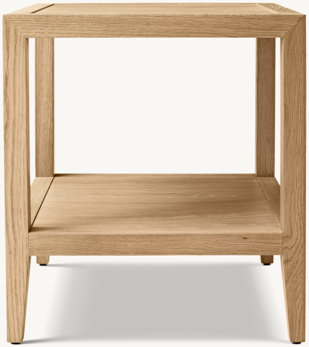 French Contemporary Square Side Table 