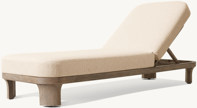 Lagos Teak Adjustable Chaise