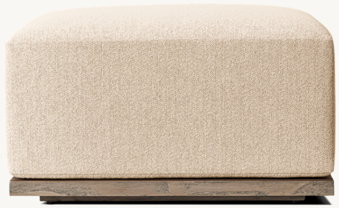 Lagos Teak Ottoman