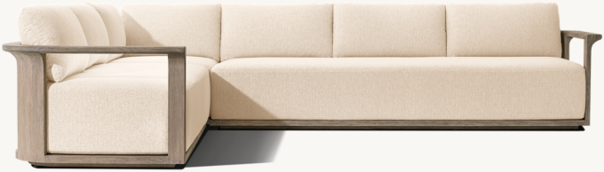 Lagos Teak Left-Arm L-Sectional