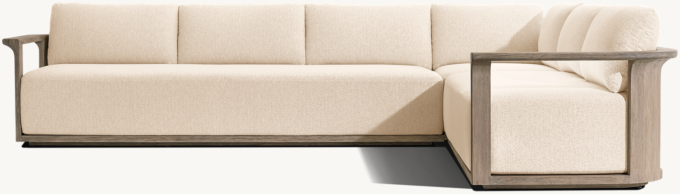 Lagos Teak Right-Arm L-Sectional