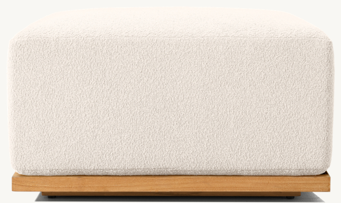 Lagos Teak Ottoman