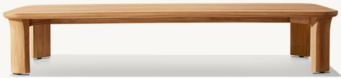 Lagos Teak Rectangular Coffee Table