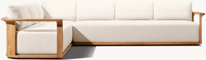 Lagos Teak Left-Arm L-Sectional