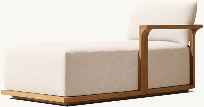 Shown in Natural Teak. Cushions shown in Natural Sunbrella® Canvas.