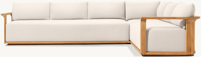 Lagos Teak Right-Arm L-Sectional