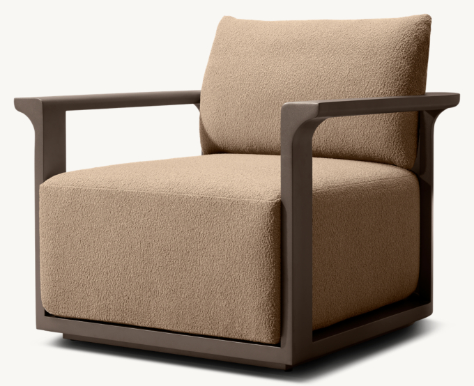 Lagos Aluminum Swivel Lounge Chair