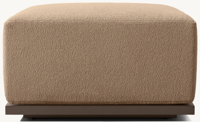 Lagos Aluminum Ottoman