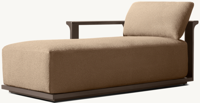 Shown in Bronze. Cushions shown in Mocha Outdoor Performance Bouclé.
