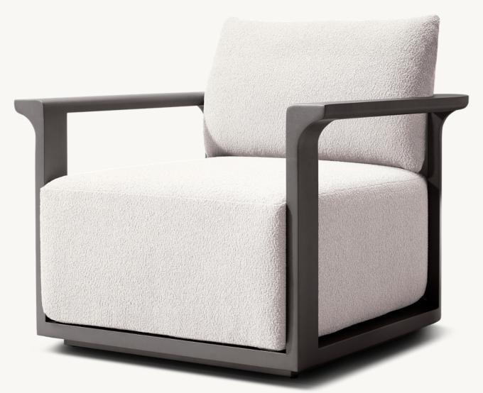 Lagos Aluminum Swivel Lounge Chair