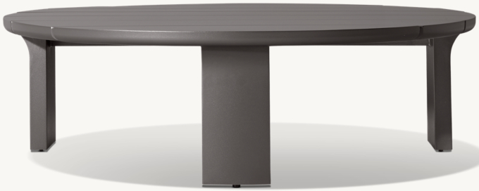 Lagos Aluminum Round Coffee Table