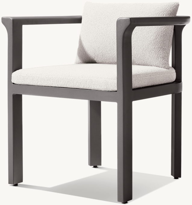 Lagos Aluminum Dining Armchair