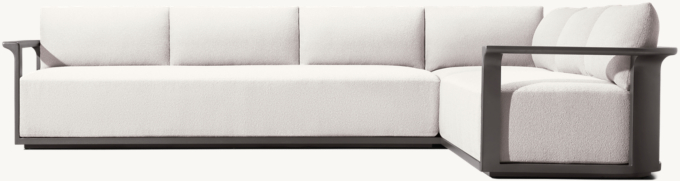 Lagos Aluminum Right-Arm L-Sectional