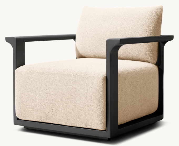 Lagos Aluminum Swivel Lounge Chair