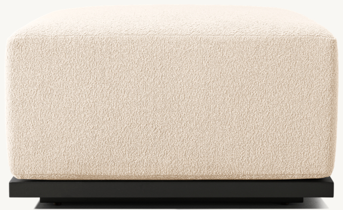 Lagos Aluminum Ottoman