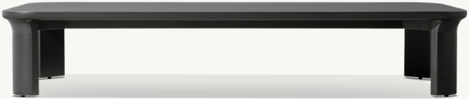 Lagos Aluminum Rectangular Coffee Table